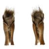  Product image 2 of the product “Diecast Leg Armors with Fur (Gold) (1:6) ”