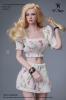  Product image 2 of the product “Female Crushed Bubble Sleeves and Loose Skirt Set (White)  1:6 ”