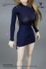  Product image 2 of the product “Female Side High Slit Slim Dress (Blue) 1:6 ”