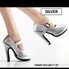  Product image 2 of the product “High Heels Silver (Oktober Girl) Kunst-Leder 1/6 ”