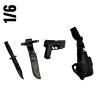  Product image 2 of the product “KBAR Knife with Metal Holster 1/6 ”