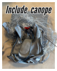  Product image 2 of the product “Halo Fallschirm grau 1/6 (with canope) Parachute ”