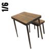  Artikelbild 2 des Artikels “Hocker und Tisch Set , Holz 1:6 “
