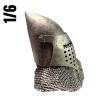  Product image 2 of the product “Fire Phoenix Metal Gold Cross Hospitaller Helmet 1/6 ”