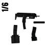  Product image 2 of the product “1/6 H&K MP7A1 Full Set Matblack ”