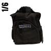  Product image 2 of the product “Police Tactical Vest Black  with radio  1/6 ”