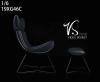  Product image 2 of the product “1/6  Lounge Chair mit Ottoman Black ”