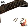  Product image 2 of the product “leather-like brown belt with ammo clips and pistol holster 1/6 ”