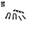  Product image 2 of the product “Set of German Tow Shakles in Plastik 1/6 ”