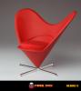  Product image 2 of the product “Herz Stuhl Rot ”