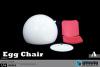  Artikelbild 3 des Artikels “1:6 Egg Chair (Black) “