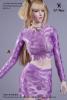  Artikelbild 3 des Artikels “Female High-Bounce Wrap Chest Bag Buttocks Skirt Set (Purple) 1:6 “