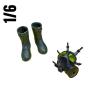  Product image 3 of the product “1/6-scale U.S. military chemical/biological (NBC/CBRN) protective-suit figure set. ”