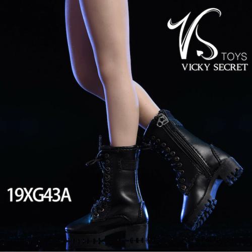 Product image of the product “1/6 Female Leather Boots (Black) ”