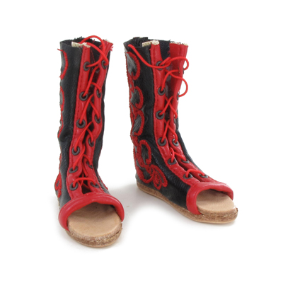 Product image of the product “Calcei Parade Closed Leather Boots (Red) ”