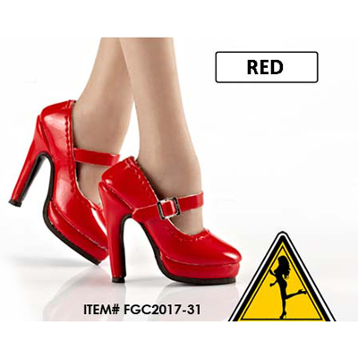Product image of the product “Female Oktober Girl Heeled Shoes (Red) 1/6 ”