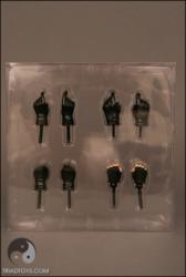 Product image of the product “This is a set of four (4) black pairs of gloved hands set ”