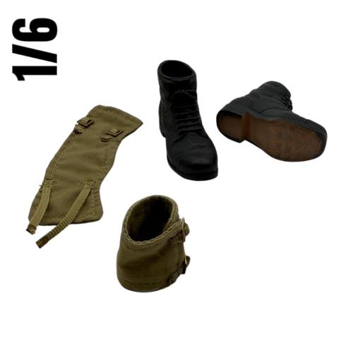 Product image of the product “Ammo Boots Black with Gaiters 1/6 ”