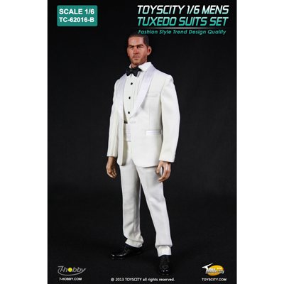 Artikelbild des Artikels “Mens Tuxedo Suits Set weiss 1:6 “