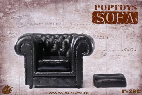 Product image of the product “British Chesterfield Sessel - im Maßstab 1:6 ”