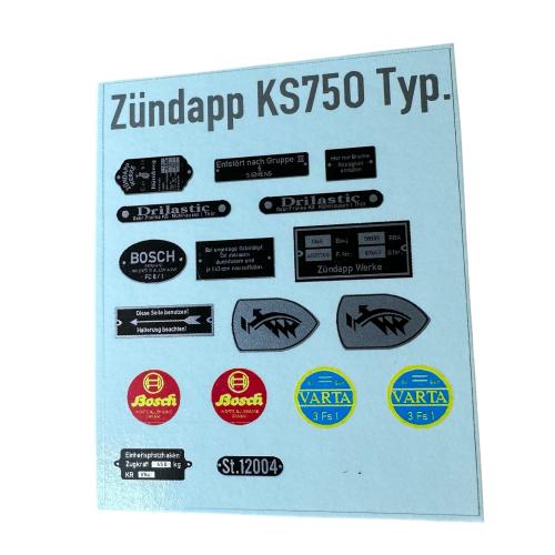 Product image of the product “1:6 Decal Zündap KS750 ”