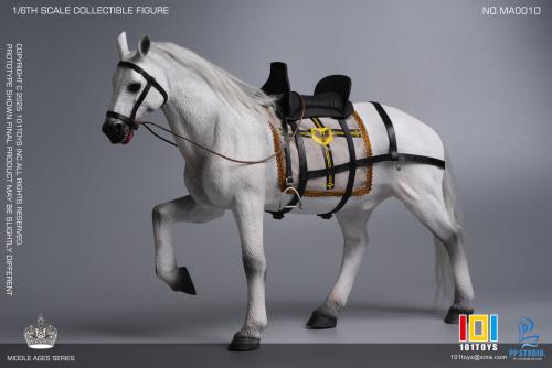 Artikelbild des Artikels “1/6 NO.MA001D Medieval white warhorse “