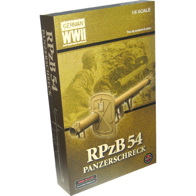 Product image of the product “RPZB 54 Panzerschreck (Camo)metal mit Holzkiste und Granaten in Metal ”