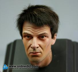 Product image of the product “Realistic Head - with real Hair posing up black Haare ”
