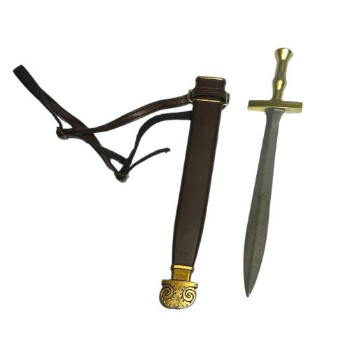 Artikelbild des Artikels “Greek Hoplite Xiphos Schwert in Metal mit Scheide schwarz (1:6) “