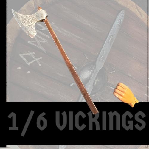 Artikelbild des Artikels “Viking Short Axt 1/6 real wood and Metal “