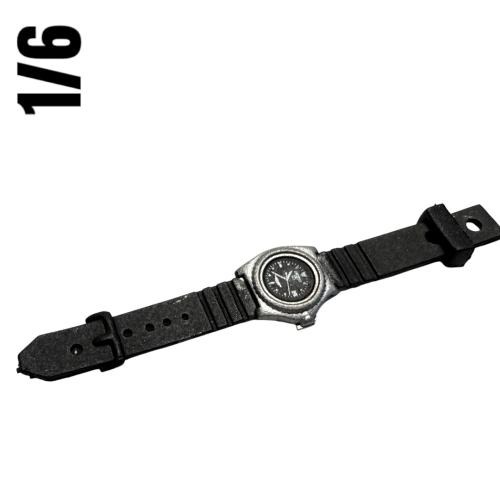Artikelbild des Artikels “1/6 Taktische Armbanduhr mit schwarzem Gummiband 1:6 “