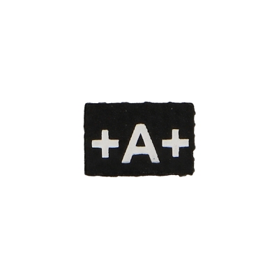 Product image of the product “A Positif Blood Group Patch (Black) 1/6 ”
