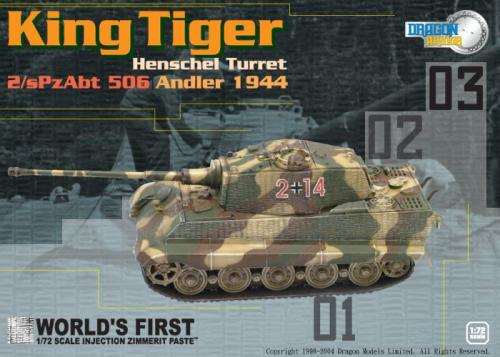Artikelbild des Artikels “1:72 King Tiger (Henschel Turret) 2/sPzAbt 506, Andler 1944 w/Zimmerit coating “