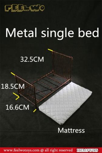 Artikelbild des Artikels “Diecast Single Bed with Mattress (Black) 1:6 “