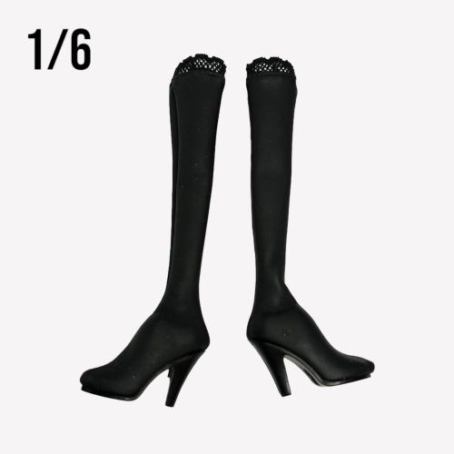 Product image of the product “Black Boots with Feet (Rubber) 1/6 ”