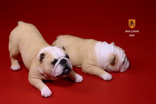 Artikelbild des Artikels “British Bulldog Dogs Set (Beige White) 1:6 “