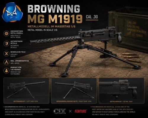 Artikelbild des Artikels “Browning machine Gun Cal 30 M1919 1/6 “