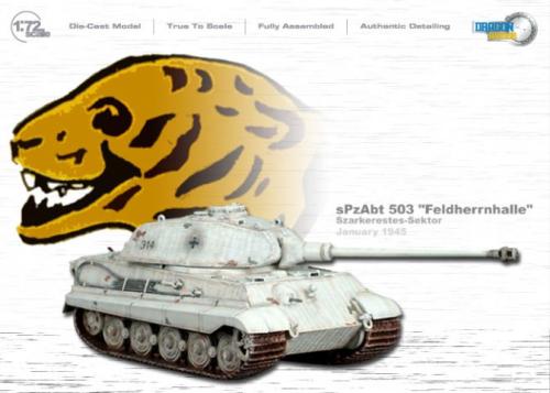 Artikelbild des Artikels “1:72Kingtiger Porsche Turret w/Zimmerit, s.Pz.Abt.503 