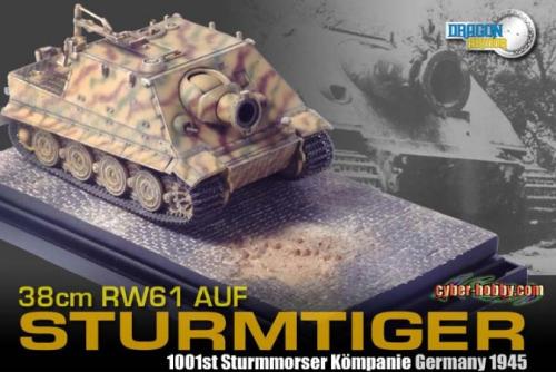 Artikelbild des Artikels “1:72 CH Sturmtiger w/Zimmerit, 1000th Sturmmorser Kompanie, Germany 1945 + Diorama Base “