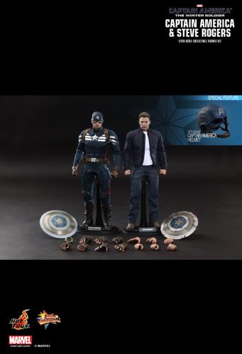 Product image of the product “Captain America & Steve Rogers - 1/6th scale Collectible Figures Set ”
