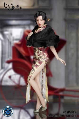Artikelbild des Artikels “Cheongsam Dress Set (Beige) mit Kopf “