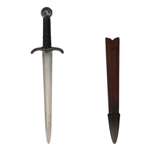 Product image of the product “Diecast Knight Dagger with Scabbard (Grey) 1/6 ”