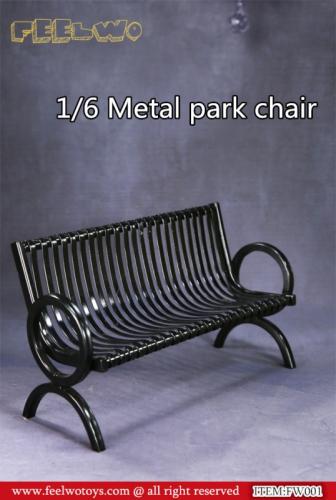 Product image of the product “Park Bench Black die cast 1/6 ”
