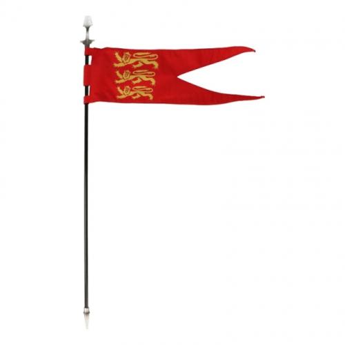 Product image of the product “Diecast Richard Lionhardt Halberd with Flag (Red) ”