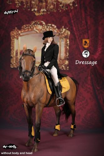 Artikelbild des Artikels “Pferd - Hannoveraner - mit Dressuroutfit im Maßstab 1:6 “