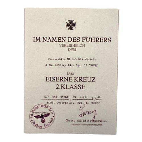 Artikelbild des Artikels “EK 2 Urkunde 1:6 “