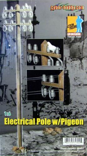 Product image of the product “Electrical Pole with Pigeon 1:6 - Cyberhobby Exclusive Set ”