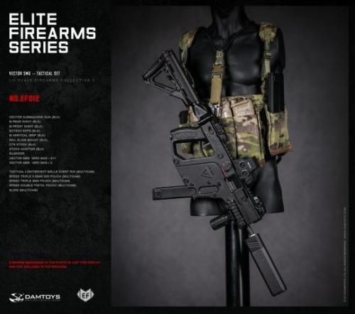 Product image of the product “1/6 Elite Firearms Series 3 - Vector SMG Tactical Set (Blk) ”