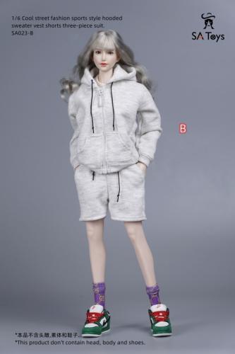 Artikelbild des Artikels “Female Cool Street Fashion Sports Style Set (Grey) 1:6 “
