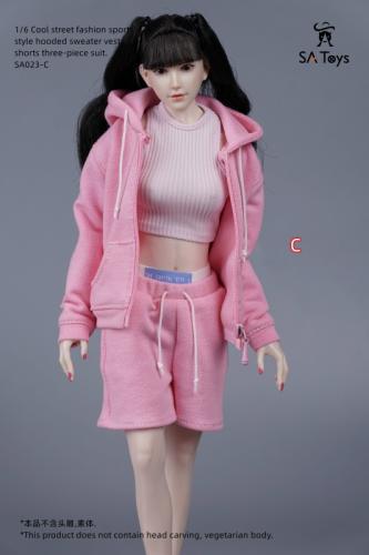 Artikelbild des Artikels “Female Cool Street Fashion Sports Style Set (Pink) 1:6 “